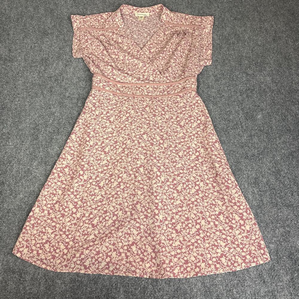 Pink floral babydoll dress